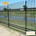 Security bent top steel tubular fence for villas